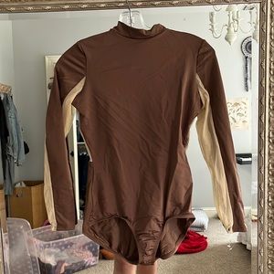 Long Sleeve Brown Dancer Leotard